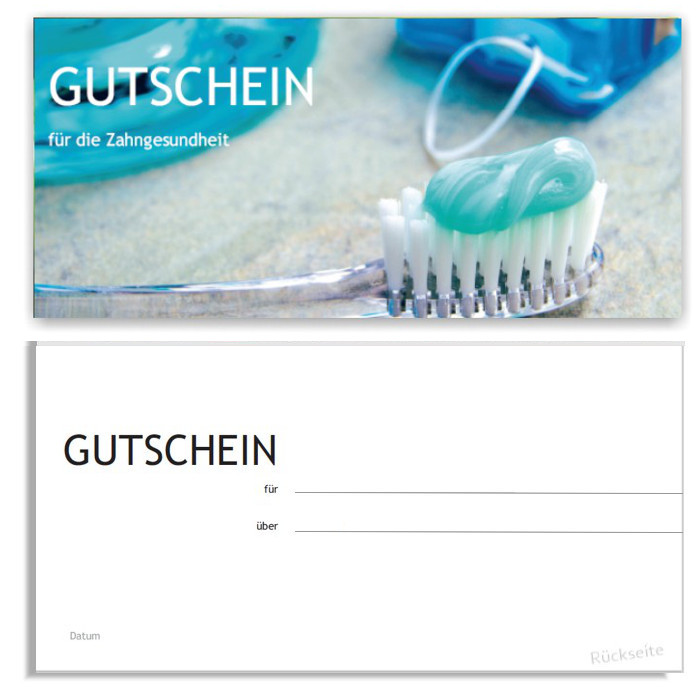 Gutschein für IGeL-Leistungen in der Zahnarztpraxis
